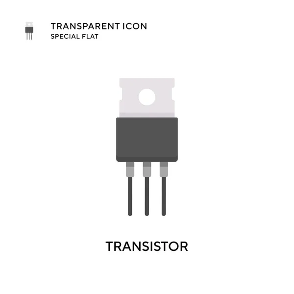 Transistorvektorsymbol Flache Illustration Eps Vektor — Stockvektor