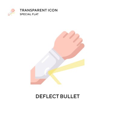 Kurşun vektör simgesini saptırın. Düz çizim. EPS 10 vektörü.