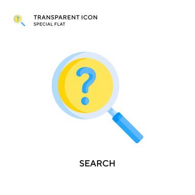 Arama vektör simgesi. Düz çizim. EPS 10 vektörü.