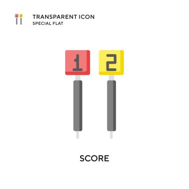 Skor vektörü simgesi. Düz çizim. EPS 10 vektörü.