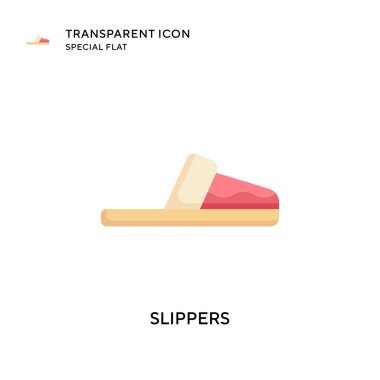 Terlik vektör simgesi. Düz çizim. EPS 10 vektörü.