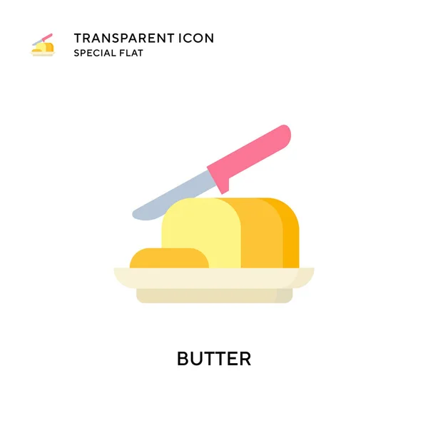 Butter Vektor Symbol Flache Illustration Eps Vektor — Stockvektor
