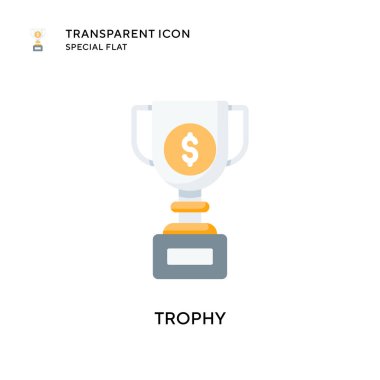 Ödül vektör simgesi. Düz çizim. EPS 10 vektörü.