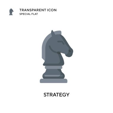 Strateji vektör simgesi. Düz çizim. EPS 10 vektörü.