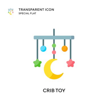 Beşik oyuncağı vektör simgesi. Düz çizim. EPS 10 vektörü.