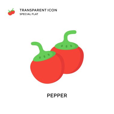 Biber vektör simgesi. Düz çizim. EPS 10 vektörü.