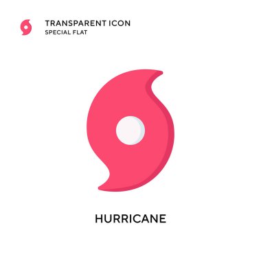Kasırga vektör ikonu. Düz çizim. EPS 10 vektörü.