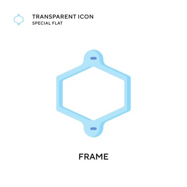 Çerçeve vektör simgesi. Düz çizim. EPS 10 vektörü.
