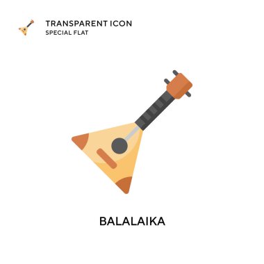 Balalaika vektör simgesi. Düz çizim. EPS 10 vektörü.