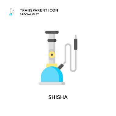 Shisha vektör simgesi. Düz çizim. EPS 10 vektörü.