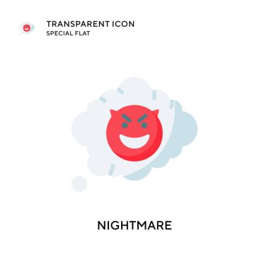 Kabus vektör simgesi. Düz çizim. EPS 10 vektörü.