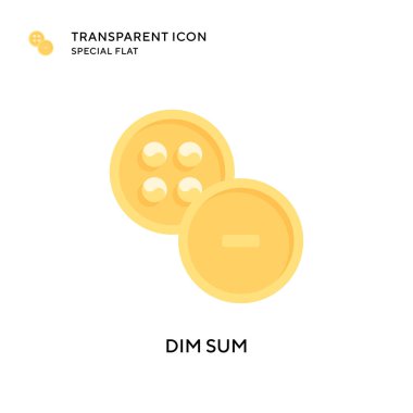 Dim sum vektör simgesi. Düz çizim. EPS 10 vektörü.