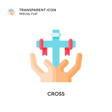 Vektör simgesi çapraz. Düz çizim. EPS 10 vektörü.