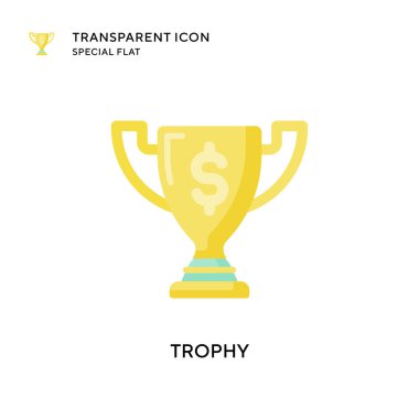 Ödül vektör simgesi. Düz çizim. EPS 10 vektörü.