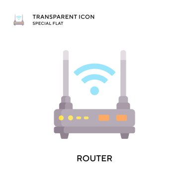 Yönlendirici vektör simgesi. Düz çizim. EPS 10 vektörü.
