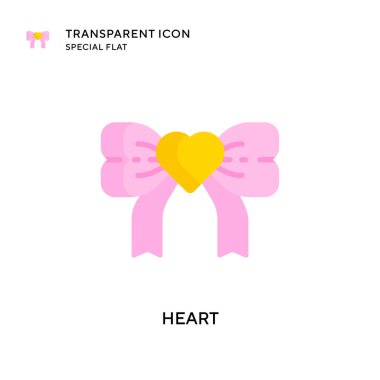 Kalp vektör simgesi. Düz çizim. EPS 10 vektörü.