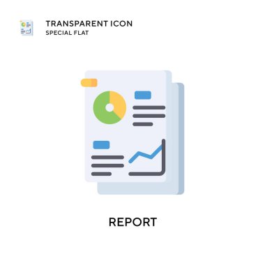 Vektör simgesini rapor et. Düz çizim. EPS 10 vektörü.