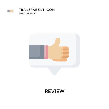 Vektör simgesini gözden geçir. Düz çizim. EPS 10 vektörü.