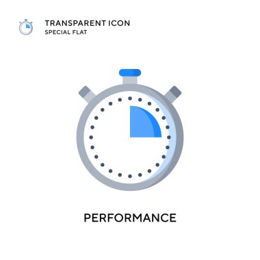Performans vektör simgesi. Düz çizim. EPS 10 vektörü.