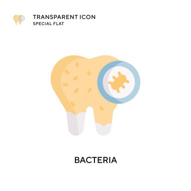 Bakteri vektör simgesi. Düz çizim. EPS 10 vektörü.
