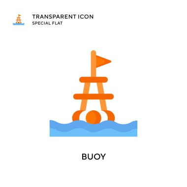 Şamandıra vektör simgesi. Düz çizim. EPS 10 vektörü.