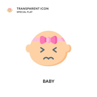Bebek vektör ikonu. Düz çizim. EPS 10 vektörü.