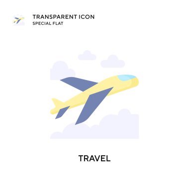 Seyahat vektör simgesi. Düz çizim. EPS 10 vektörü.