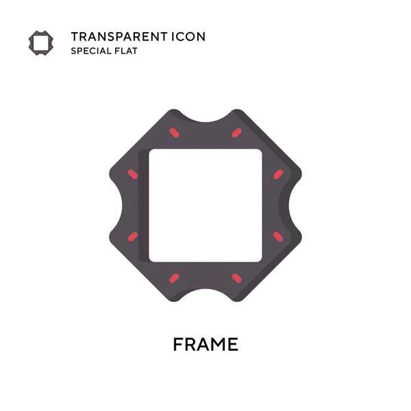 Icône Vectorielle Cadre Illustration Style Plat Vecteur Eps — Image vectorielle