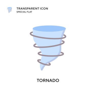 Tornado vektör simgesi. Düz çizim. EPS 10 vektörü.