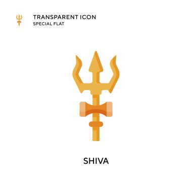 Shiva vektör simgesi. Düz çizim. EPS 10 vektörü.