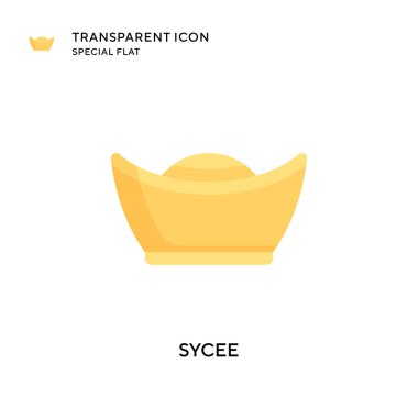 Sycee vektör simgesi. Düz çizim. EPS 10 vektörü.