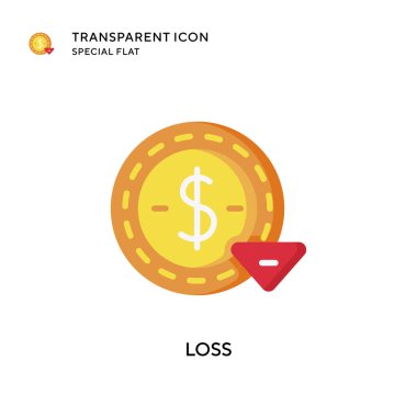 Kayıp vektör simgesi. Düz çizim. EPS 10 vektörü.