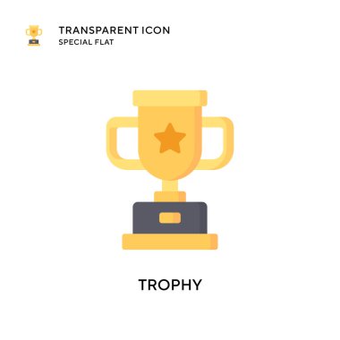 Ödül vektör simgesi. Düz çizim. EPS 10 vektörü.