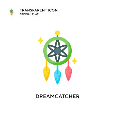 Rüya Avcısı vektör simgesi. Düz çizim. EPS 10 vektörü.