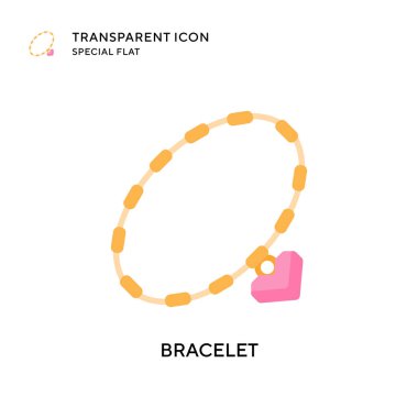 Bileklik vektör simgesi. Düz çizim. EPS 10 vektörü.