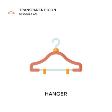 Askı vektör simgesi. Düz çizim. EPS 10 vektörü.