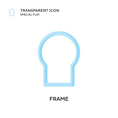 Çerçeve vektör simgesi. Düz çizim. EPS 10 vektörü.