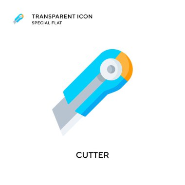 Kesici vektör simgesi. Düz çizim. EPS 10 vektörü.