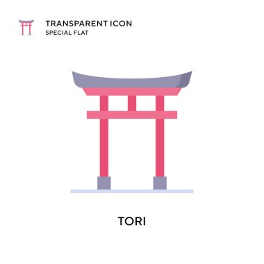 Tori vektör simgesi. Düz çizim. EPS 10 vektörü.