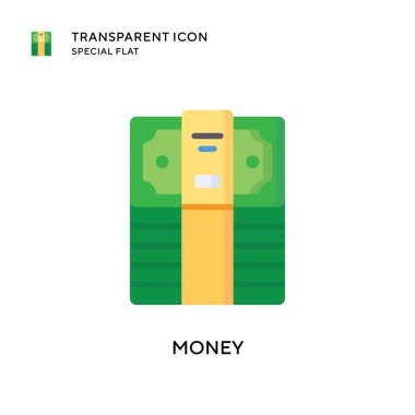 Para vektör simgesi. Düz çizim. EPS 10 vektörü.