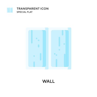 Duvar vektör simgesi. Düz çizim. EPS 10 vektörü.