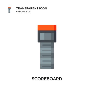 Skor tahtası vektör simgesi. Düz çizim. EPS 10 vektörü.