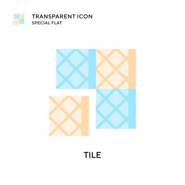 Döşeme vektör simgesi. Düz çizim. EPS 10 vektörü.