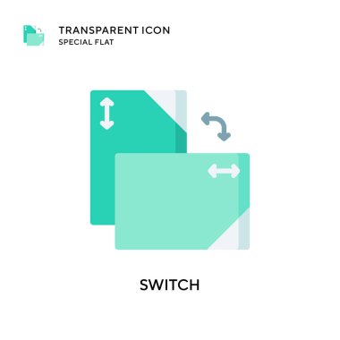 Vektör simgesini değiştir. Düz çizim. EPS 10 vektörü.