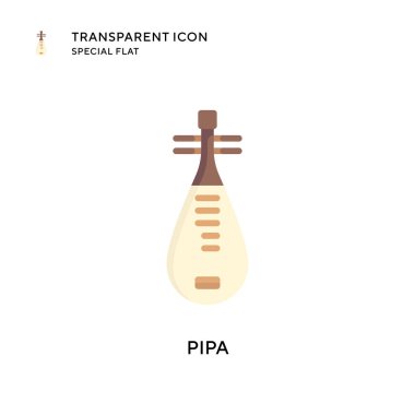 Pipa vektör simgesi. Düz çizim. EPS 10 vektörü.