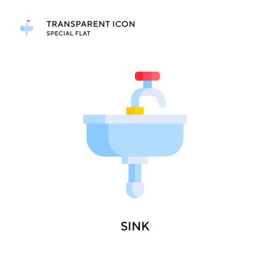 Batırma vektör simgesi. Düz çizim. EPS 10 vektörü.