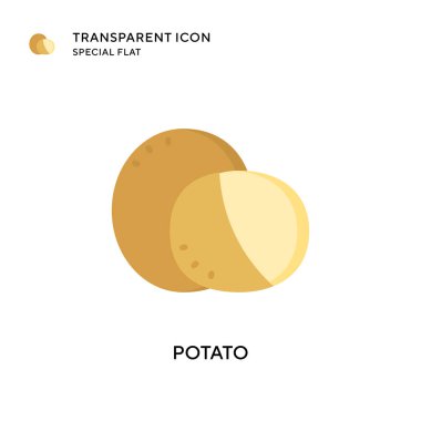 Patates vektör ikonu. Düz çizim. EPS 10 vektörü.