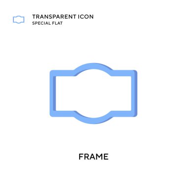 Çerçeve vektör simgesi. Düz çizim. EPS 10 vektörü.
