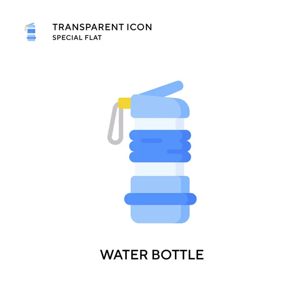 Векторный Значок Бутылки Воды Иллюстрация Плоском Стиле Вектор Eps — стоковый вектор