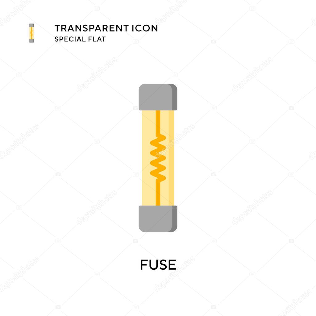 Fuse vector icon. Flat style illustration. EPS 10 vector.